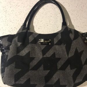 Kate spade geometric wool hand bag